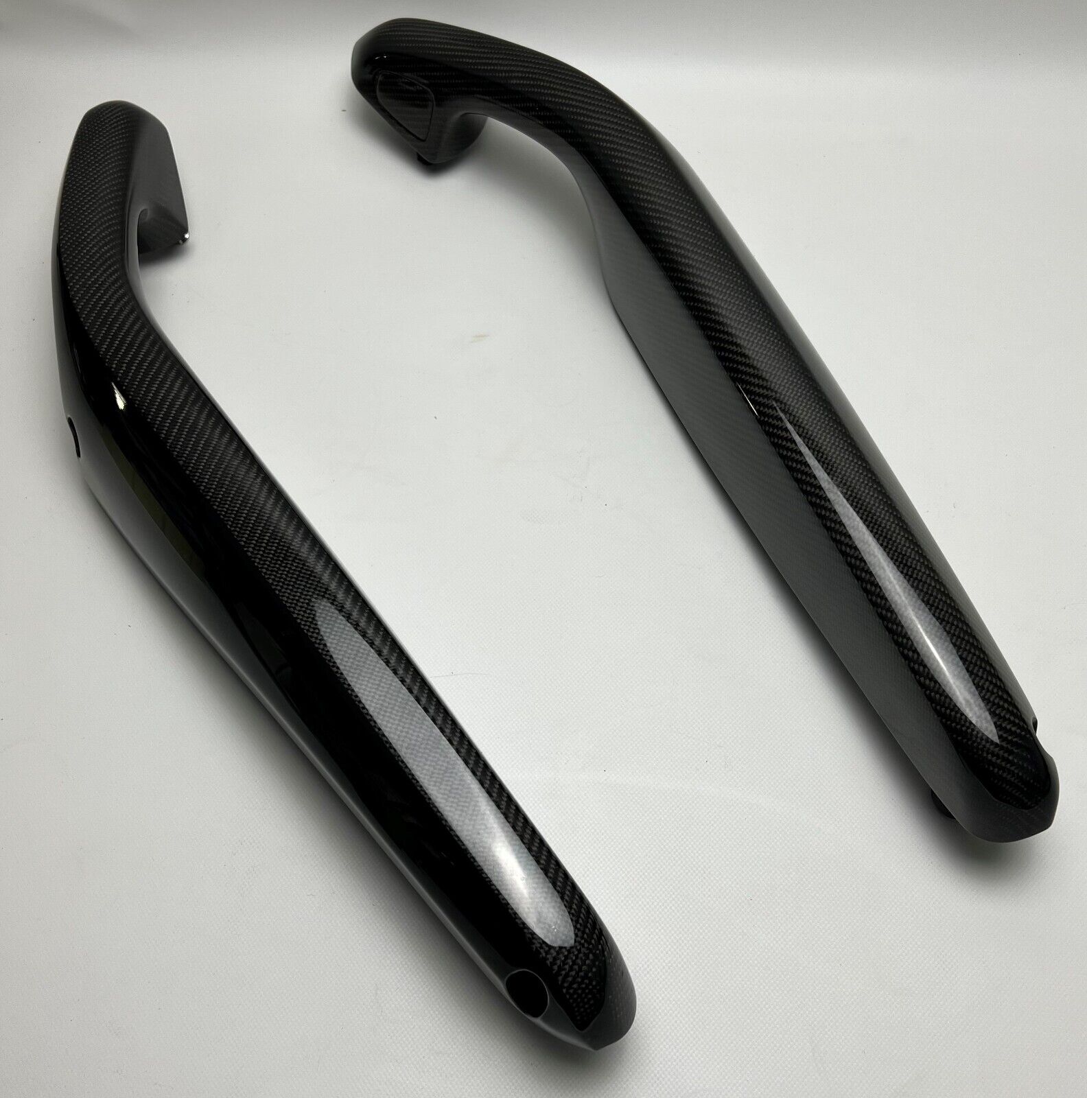 BMW E46 Coupe Cabrio M3 carbon front door pulls arm rests LHD Linkslenker