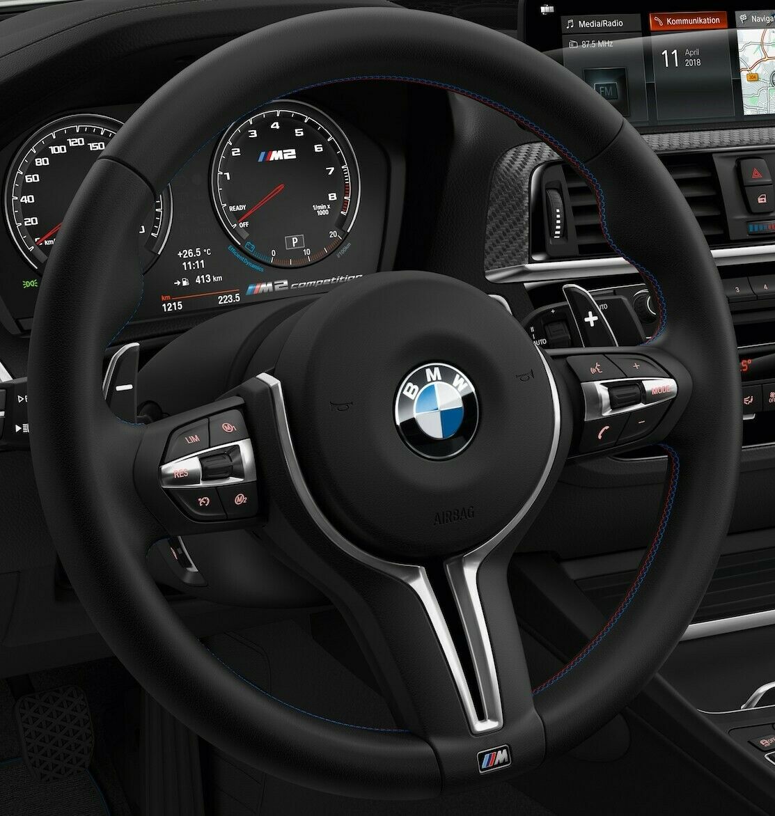 BMW M Sport heated oem steering wheel volant Lenkrad M2 F87 M3 F80 M4 F82  F83