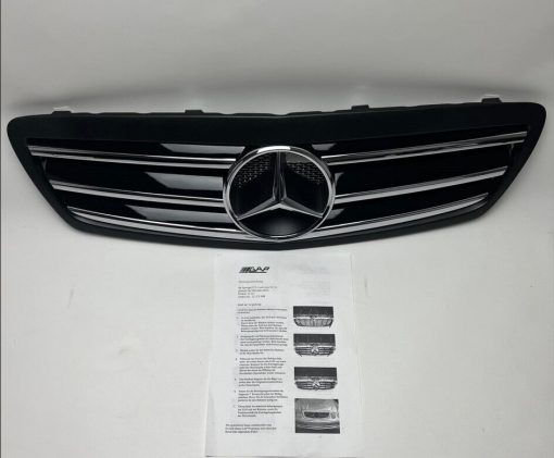 Mercedes Benz W211 E Klasse Sportgrill 3 Lamellen Chrom radiator grille CL-Look