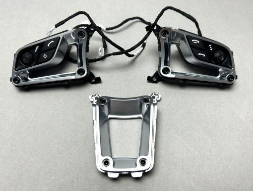 Porsche 95B 92A 991 982 718 9Y0 GT Lenkrad Multifunktion Schalter Alu chrome Set – Bild 5